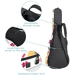 Housse de transport étanche pour guitare avec bandoulière réglable, motif flamant rose, feuilles tropicales, Multicolore… - Les Beatles, Paul McCartney, John Lennon, RIngo Starr, George Harrison Housse de transport étanche pour guitare avec bandoulière réglable, motif flamant rose, feuilles tropicales, Multicolore… – Image 3