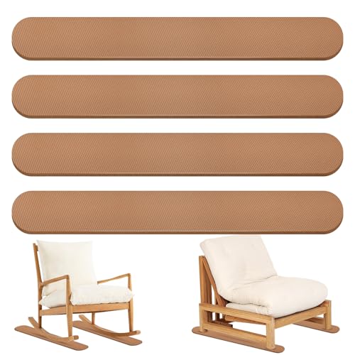 4 Pack Anti-Slip Furniture Rail Pads for Recliners Sofa couches. Rubber Recliner Chair Floor Protectors Coffee Pads to Keep Furniture from Sliding for Hardwood Carpet Marble Floor. 30.5x3.9