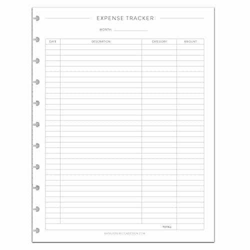BetterNote FINANCE Refill 11-Disc Planner Money Management LARGE 11EXPENSE