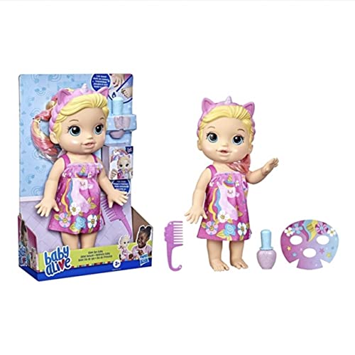 Image of Hasbro Collectibles - Baby Alive - Glam Spa Baby Doll, Unicorn, Blonde Hair
