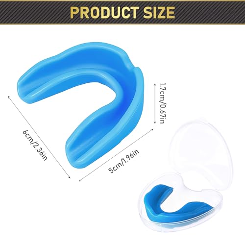 17 Pcs Kids Youth Mouth Guard for Sports Mouthguard Athletic Football Mouth Guard with Case Football Mouthpiece Gum Protection for Boxing Basketball Football Hockey MMA Rugby Karate Wrestling - Image 3