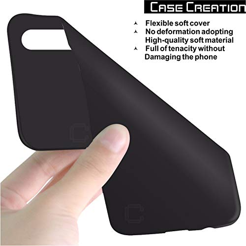 Image of Case Creation for VivoS1 2019 Back case, Vivo S1 Slim Flexible Smart Look case with 360 Camera All Angle Protection (Pure Black)