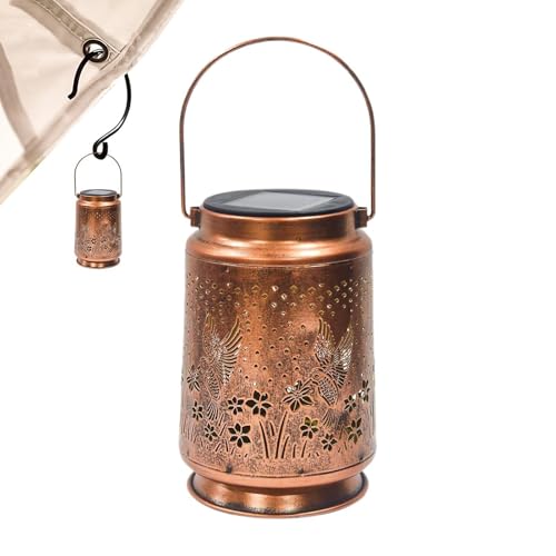 Farol solar colibrí decorativo e impermeable para decoración de senderos y patios 7