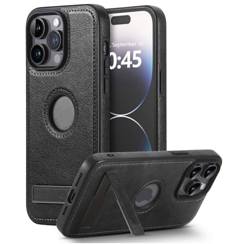 Étui en cuir PU de luxe pour iPhone 13 Pro Max avec support pliable chic et antichoc