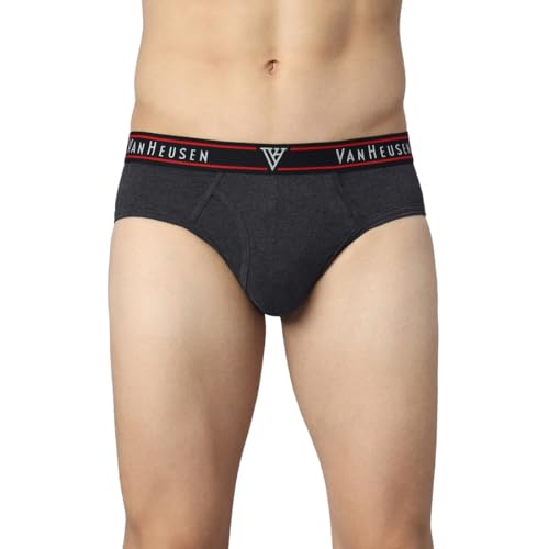 Image of Van Heusen Cotton Men Colour Fresh Briefs - Pack of 1 - Durable Elasticized Waistband, Ultra Soft