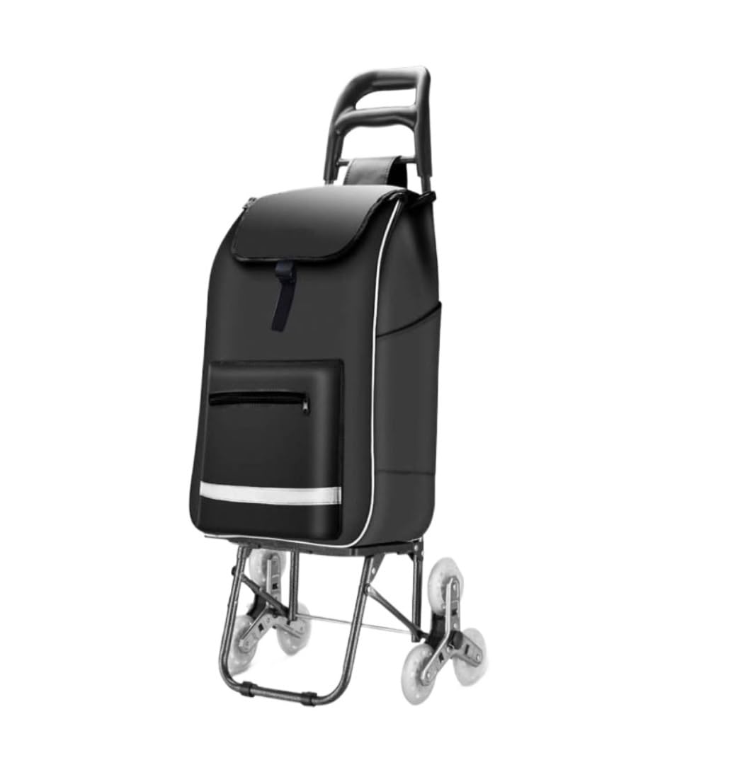 GPDNBIEU Shopping trolleys, 6 Wheels Stair Climbing Trolley Bag Detachable for Travel Picnic Camping Grocery(C)