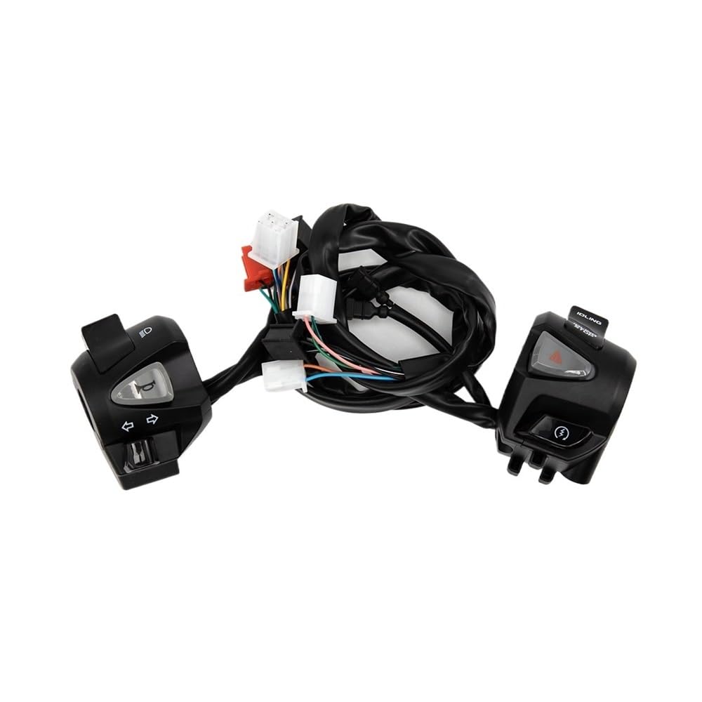 Pulsante interruttore manubri Interruttore Manubrio Universale Per Moto Da 7/8" 22 Mm, Clacson, Indicatori Di Direzione, Fari, Avviamento, Pulsante Controllo Del Controller
