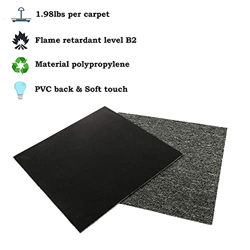 uyoyous 28pcs Commercial Carpet Floor Tiles 20x20 inch Carpet Tile 77