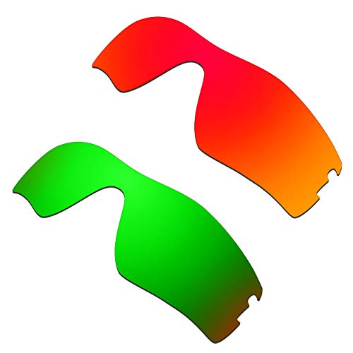 Lentille Oakley Radar Pitch rouge vert pour vos sorties vélo et running au soleil