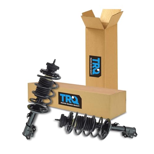 Image of TRQ Front LH & RH Strut & Spring Assy Set Loaded Pre-Assembled Coil Spring | TRQ Front LH & RH Strut & Spring Assy Set Loaded Pre-Assembled Coil Spring
