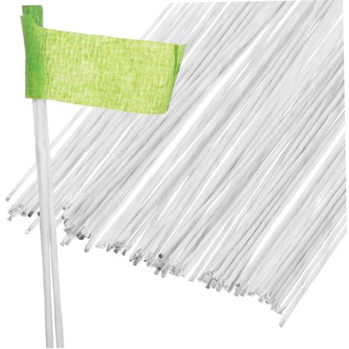 Homoyoyo Craft Florist Wires 100pcs White Artificial Stem Wire for DIY Floral Projects