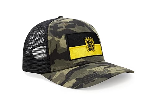 Image of International Tie State Hat for Men and Women, Adjustable Snapback Trucker Baseball Cap with Embroidered Patch