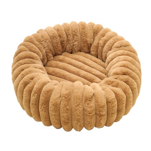 Round Dog Bed,洗える丸型温かいペットソファ | 滑り止め室内屋外リビングオフィス旅行用ペットマット 寝室バルコニー床ホームケージ - 屋内 屋外 旅行用
