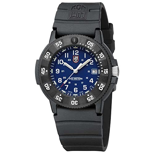 Luminox Herren Militär Uhr The Original Navy Seals 3000 Evo Series in der Farbe Schwarz mit Kautschukarmband, Gehäusedurchmesser: 43 mm, XS.3003.EVO