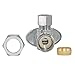 Eastman 3/8 Inch OD x 5/8 Inch OD (1/2 Inch Nom.) Quarter Turn Angle Stop Valve, Brass Plumbing Fitting, Chrome, 10738LF