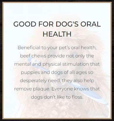Image of Frankly Original Pet - Chicken Flavored Large Beef Bone for Dogs - High Protein Collegen Packed - Rawhide Free! - Made in The U.S.A. - 10-11 inch Bone (8013)