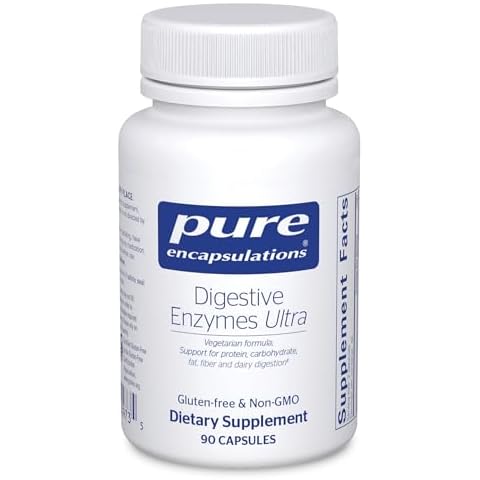 Pure Encapsulations Digestive Enzymes Ultra - Vegetarian Digestive Enzyme Supplement to Support Protein, Carb, Fiber, and Dairy Digestion* - 90 Capsules Cover