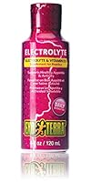 Exo Terra flüssige Electrolyte und Vitamine, D3-Ergänzungsfutter für Reptilien, Futterzusatz für Reptilien, 120ml
