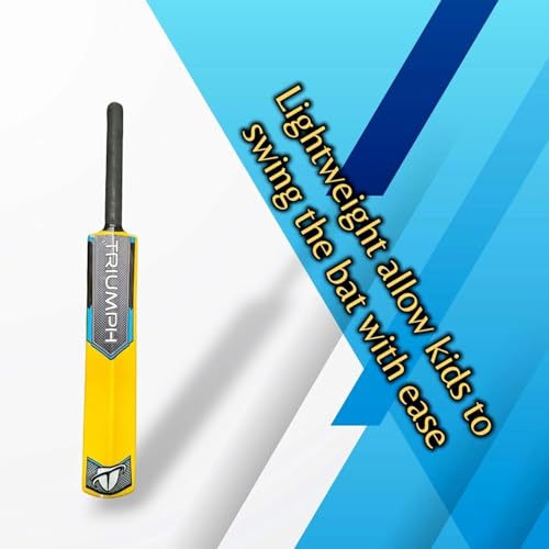 Kids Plastic Cricket Bat – Lightweight Fiber, Safe & Sturdy – Beginner Friendly – Indoor/Outdoor Fun Play – Anti-Slip Grip (5)