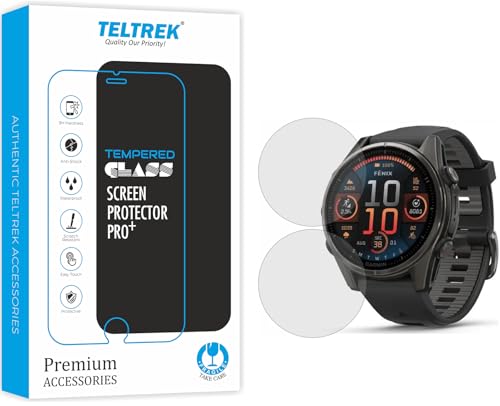 Image of Screen Protector Compatible With Garmin Fenix 8 43mm Smartwatch, Full Hydrogel TPU Screen Guard not a Tempered Glass (Pack of 2)
