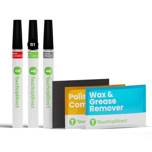 TouchUpDirect G1 Shadow Black Compatible with Ford Exact Match Touch Up Paint Brush - Platinum Kit