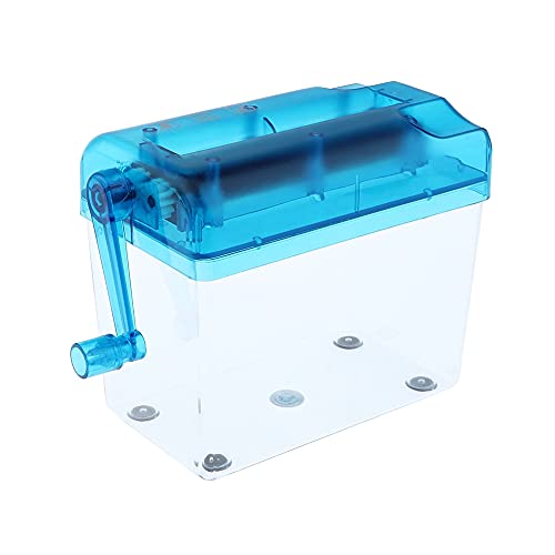 Mini Trituradora Fragmentadora de Papel Manual Manivela com Cesto