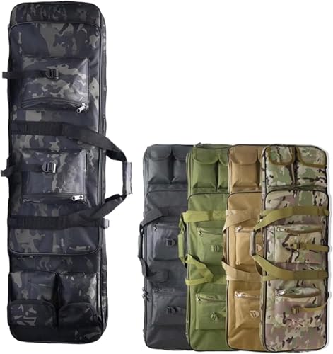 Genérico Funda para Rifle Impermeable – Bolsa de Transporte con Correa, Bolsillo Externo, Cremallera Doble