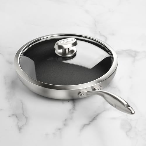 Scanpan CX+ 11 Nonstick Fry Pan with Glass Lid - 5-Ply Stainless Steel