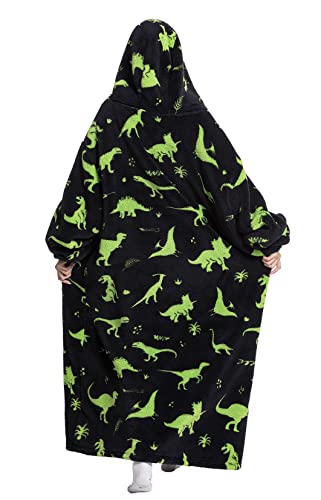 Seogva Extra Long Wearable Blanket Hoodie, Oversized Sweatshirt for Women and Men Super Warm Cozy Giant Hooded - Image 4