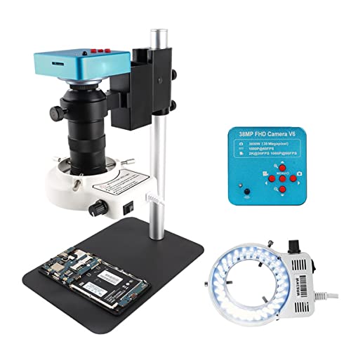 Microscope Kit 4K 48MP USB 60FPS Monocular Video Microscope Sets 38MP/16MP/13MP/8MP Digital Camera Lens Microscope Lens Adapters