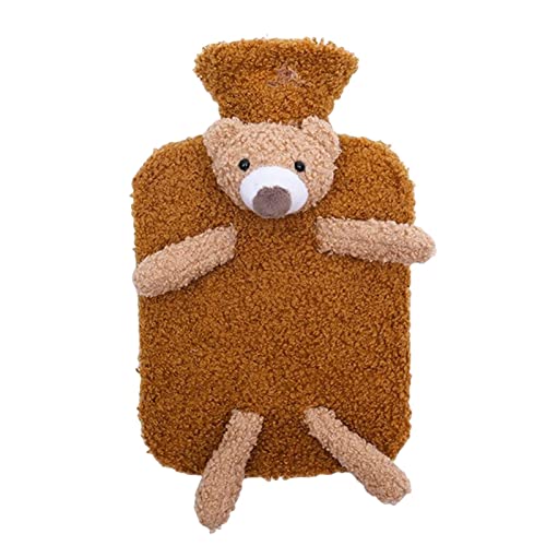 Garrafa de água quente | Bolsa de água quente com capa de pelúcia macia - Garrafas de água fria quen