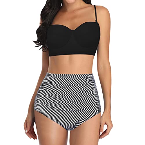 Traje BañO 1 Pieza Bikinimujer BañAdor para Pecho Grande Bikini Marinero Mujer Bikini Halter Mujer Bikini De Crochet para Mujer Bikinis para Muy Poco Pecho Trajes De BañO para Mujer De Una Pieza