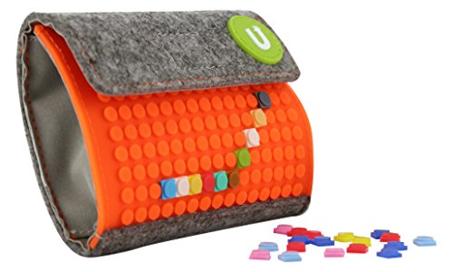 Preisvergleich Produktbild Upixel Trends DEUPB007-5 - Pixel Portemonnaie, Geldbörse, orange / grau