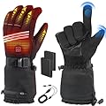 Heated Gloves for Men Women, Rechargeable Heated Gloves with 4 Temperature Modes, 7.4V 5000mAh Battery Waterproof Heated Gloves Camping Hand Warmers for Motorcycle Skiing Hiking Hunting Cycling
