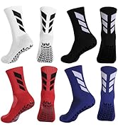 MENDENG Grip Socks Soccer Grip Sock Men Non Slip Anti Slip Non Skid Hospital Yoga Grippy Training...
