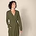 Amazon Essentials Women's Lightweight Waffle Full-Length Bathrobe (Available in Plus Size), Olive, Medium