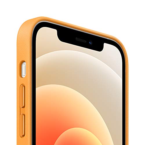 Image of Apple iPhone 12 and iPhone 12 Pro Leather Case with Magsafe - California Poppy