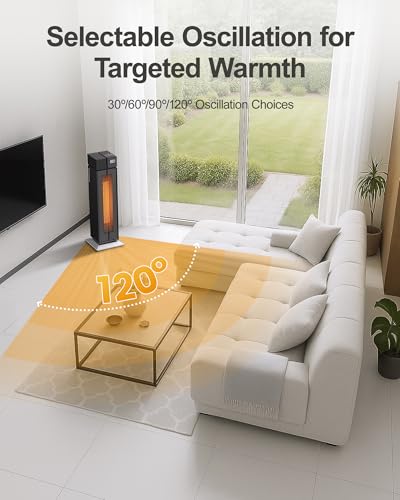 Calefactor Eléctrico Torre Cerámico 1500W 120V miniatura 7