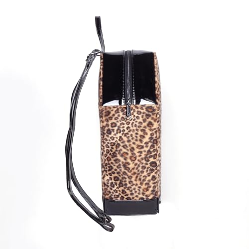 Rock Rebel Leopard Print Coffin Backpack3