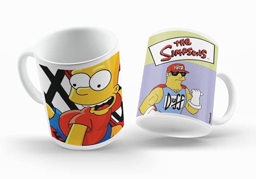 Taza Duff cerveza- Cerámica Alta Resistencia 330 ml. - Apta Microondas y Lavavajillas