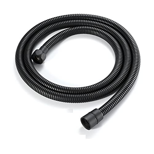 Manguera Ducha Matt Black 1,5 M 2 M Manguera de ducha Tubo de ducha suave Tubo de baño flexible común Tubería de agua Acero inoxidable Latiguillos De FontaneríA ( Length : 150cm , Specification : 1 )