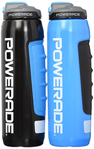 6) Bouteilles Powerade Blue Squeeze avec support pour sport 32 oz