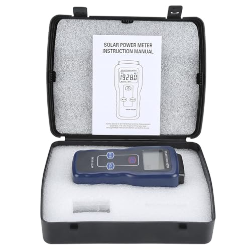 Digital Solar Power Meter,Handheld Strength Sunlight Meter, W/m²/Btu Light Radiation Measuring Testing Instrument,for Meteorology, , Physical and Optical