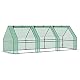 Gewächshaus Outsunny Mini Folien mit 3 Rollfenstern für Garten und Balkon