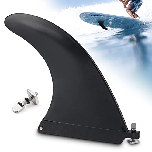 yuejuhe Aletas de Tabla de Surf Desmontables, Sup Quillas Surf Universales de Nylon con Tornillos para Surfboards, Longboard, Stand up Paddle (Negro)