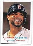 2021 Topps Archives Baseball 1957 Design #4 Xander Bogaerts Boston Red Sox Official MLB Trading Card (Stock Photo Shown, Card is straight from pack and box in near mint to mint condition)