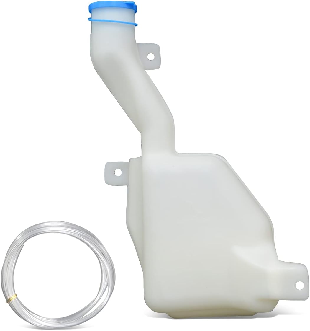 Auto Dynasty AC1288104 Factory Style Car Windshield Washer Reservoir Tank - Reservoir Cap, Washer Fluid Pump - Compatible with Acura Integra 97-01, White