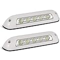 Partsam 2Pcs 12V RV LED Porch Awning Lights Bar White 30 LED Exterior/Interior Wall Lamps Utility Strip Lights Bar Surface Mount for Trucks Motorhome Caravan Camper Trailer