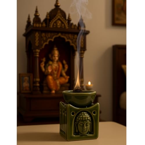 Image of Cortina Ceramic Electric Wax Melt Warmer with Silicone Dish Fragrance Oil Burner for Wax Melts & Essential Oils Stylish for Home Bedroom Office Decor & Gift Use Color 2 (Warmer Only Wax Not Included)