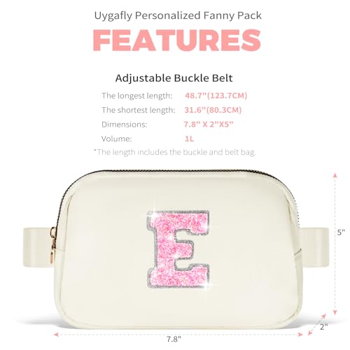 Image of Uygafly Gift for Teen Girls Kids Daughter Her - Birthday Gifts for 3 4 5 6 7 8 9 10 11 12 13 Year Old Girls,Fanny Pack Crossbody Bag Purse Belt Bag Cute Trendy Stuff | Cream,E